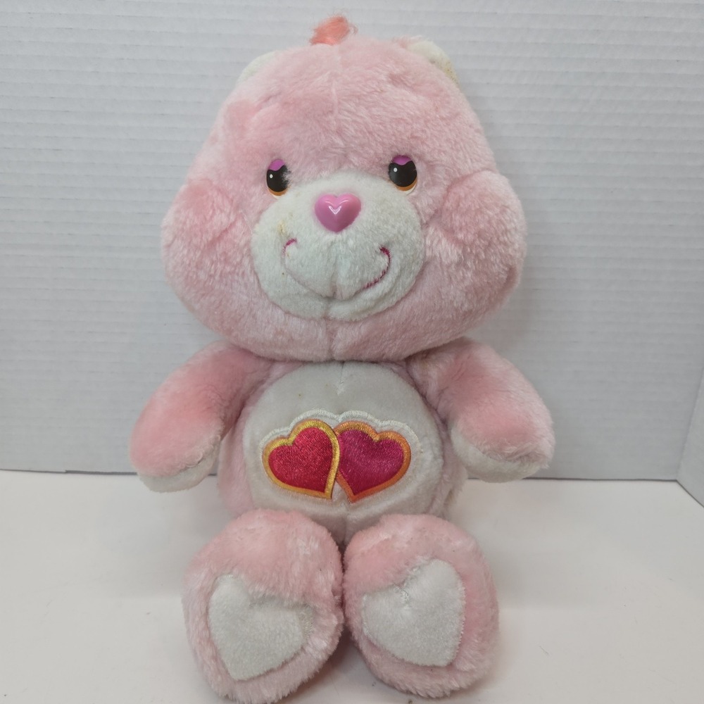 Vintage 1983 Kenner Care Bears Love A Lot Bear 13" Plush 80s Toy Stuffed Animal